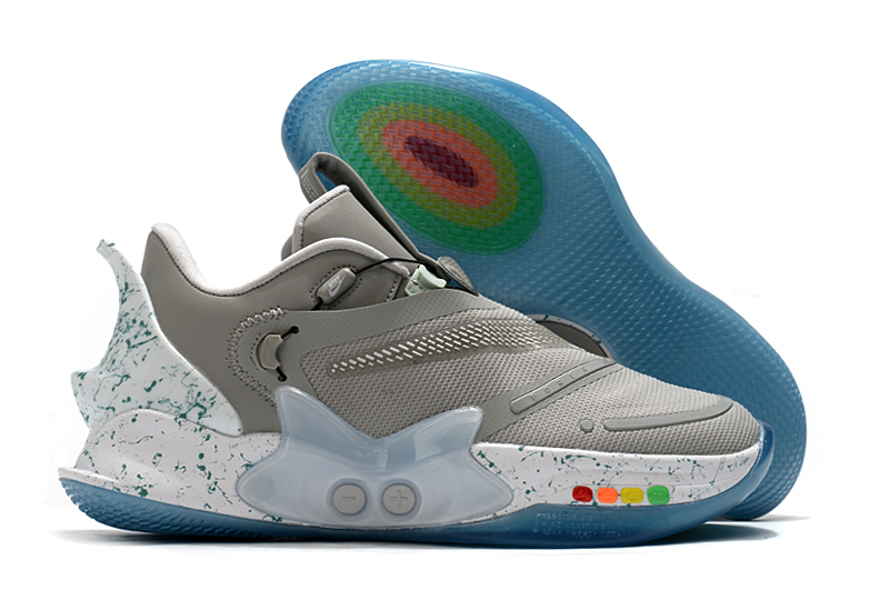 2020 Nike Adapt BB 2.0 Grey Colorful Basketball Shoes - Click Image to Close